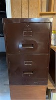 2-drawer, Commodore filing cabinet as is