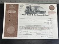 stock certificate