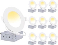 New ETLCCT LIGHT 3CCT 6 Inch 10 Pack Dimmable 12W