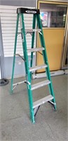 Warner 6 ft fiberglass step ladder
