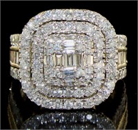 14k Yellow Gold 2.00 ct Diamond Designer Ring