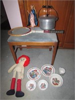 stool,raggedy ann & andy toy dishes & items