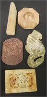 5PC CARVED CHINESE STONES