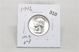 1946 MS64 Silver Washington Quarter