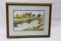 Signed "Phyllis Watercolor Homestead  Artwork
