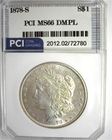 1878-S Morgan MS66 DMPL LISTS $27500