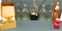 7 Piece Vintage Glass Bottle Lot