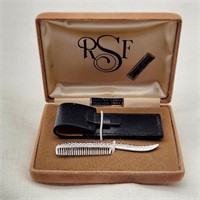 Silver Simmons Mustache Comb