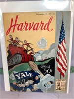 Harvard vs Yale Nov 21 1942 football program