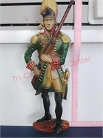 Cast Metal Soldier Wall Hanging 20.5"