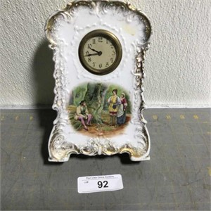 Vintage Victoria Austria porcelain mantel clock
