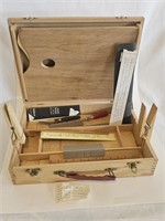 VERY COOL VTG ARCHITECT SET IN ORIGINAL WOODEN BOX
