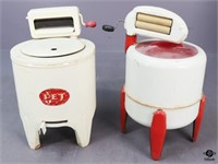 Vintage Toy Wringer Washing Machines / 2 pc