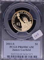 2011 S PCGS PF69DC DOLLAR