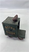 Cast-iron Boyds racer toy