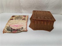 Sault Ste Marie Souvenir + Woven Sewing Box