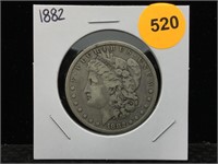 1882 Morgan Silver Dollar in Flip