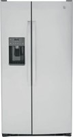 GE 36 Inch Side-by-Side Refrigerator with 25.3