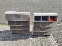 (2) Plastic Parts Bins