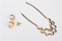 Vintage Goldtone Necklace/Earrings