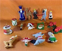 Felt Christmas Ornament Lot