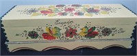 12.5 x 4 x 3.75 inch decorative wooden box made in