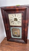 Antique clock, works per consigner, anchor decal