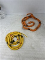 Lot of two small rubber fake snakes
