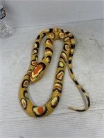 Large yellow  fake rubber snake