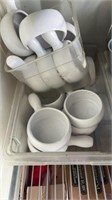 Box of ceramic bowls