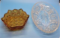 Lot of 2 Crystal Dishes