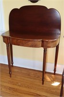 Mahogany side/game table 36" X 17" X 30" closed