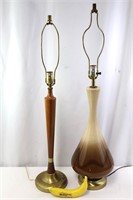 Pair of MCM Cool and Slender Lamp Bases