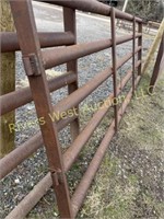 Heavy duty metal gate 136" long