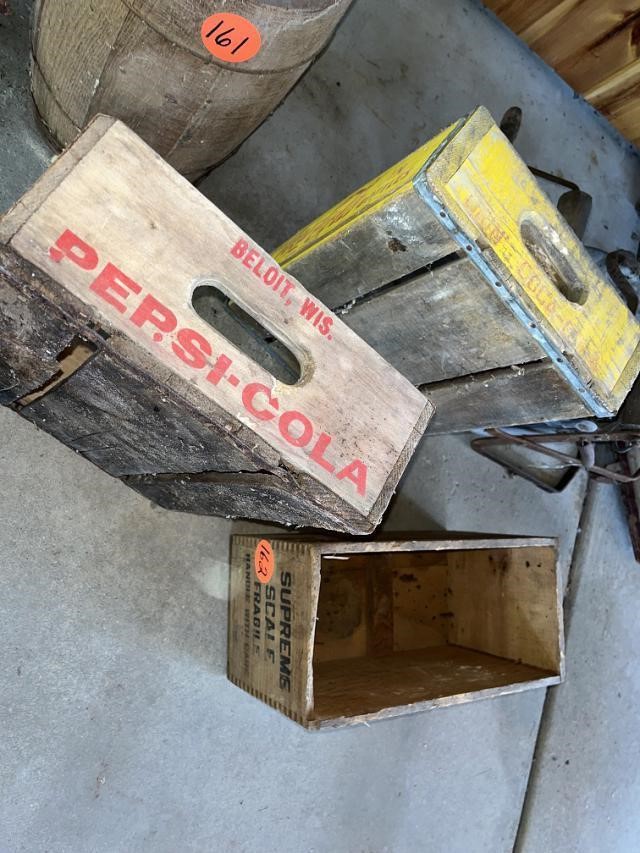 Supreme Scale Wood Box, Pepsi & Coca Cola Wood Cas