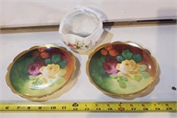 3 Limoges pcs ,2 Plates ,1 Bowl