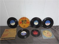7 Vintage 45rpm Self Recorded Records -Most