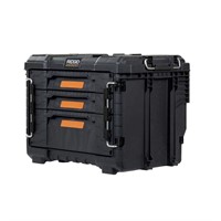 RIDGID Modular Tool Box Storage 3 Drawer Wall