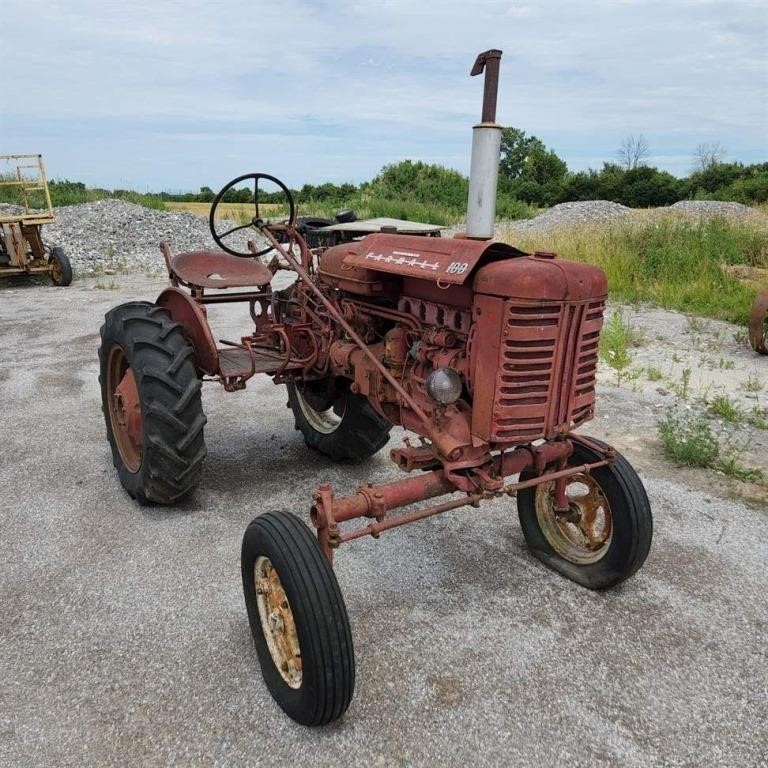 Farmall 100 Tractor w/ PTO, Rims are Good