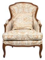 Louis XV Style Upholstered Bergere