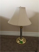 Brass & silver table lamp