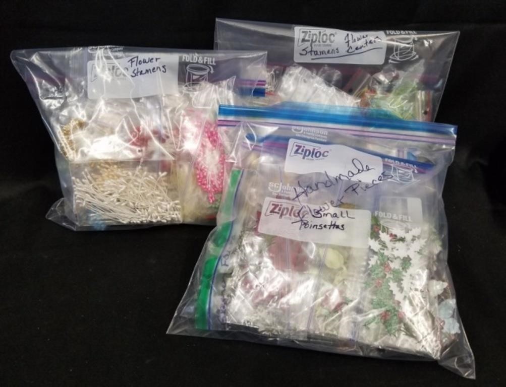 3 Bags of Flower Stamens, Flower Stamens Centers,