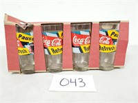 Coca-Cola "Pause Refresh" 15oz Glass Set