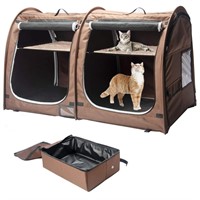 Mispace Portable Twin Compartment Show House Cat C