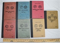 LOT - 7 VINTAGE HEAVY DUTY COIN BOOKS - EMPTY