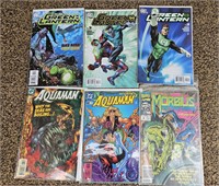 Lot of 6 Comic Books Aquaman Green Lantern