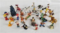 Cartoon Figures Lot, Disney Bugs Cat In Hat & More
