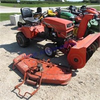 Airens GT17 Garden tractor w/48" snowblower