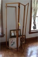 Wood Dressing Screen Frame, Pictures, Mirror