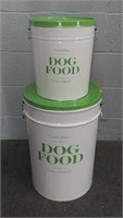 Large Metal Dog Food Containers